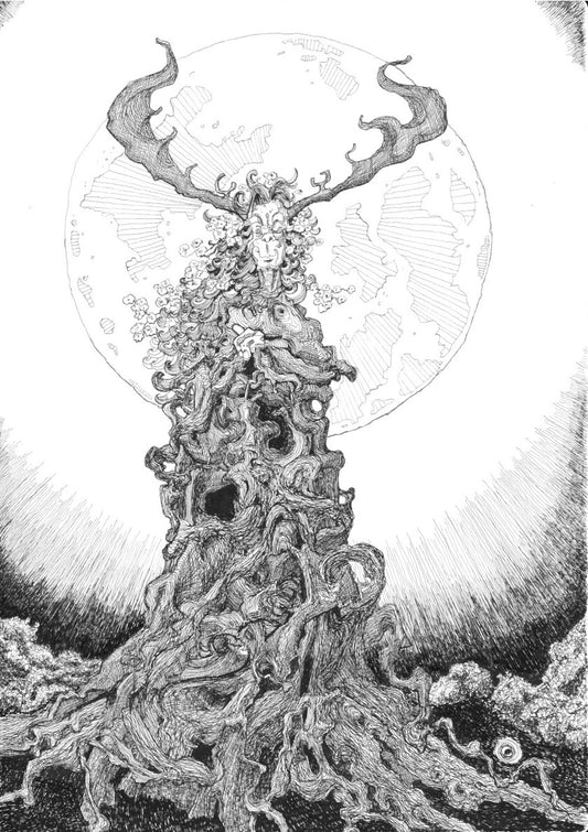 Original drawing - A Walk In That Forest